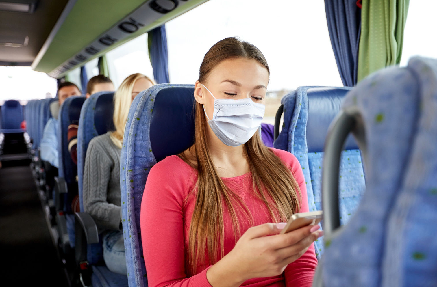 Girl travelling safely on BreakShuttle