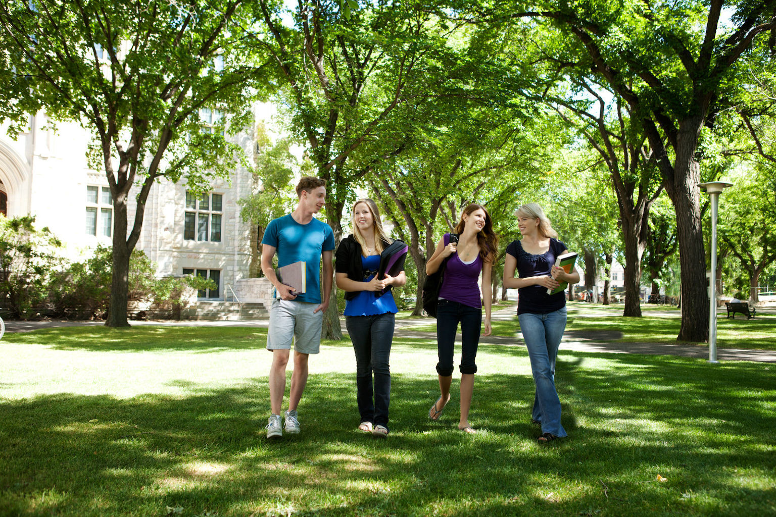 University Friends on Campus