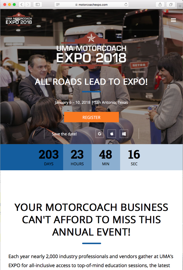 UMA motorcoach expo- passenger transportation industry