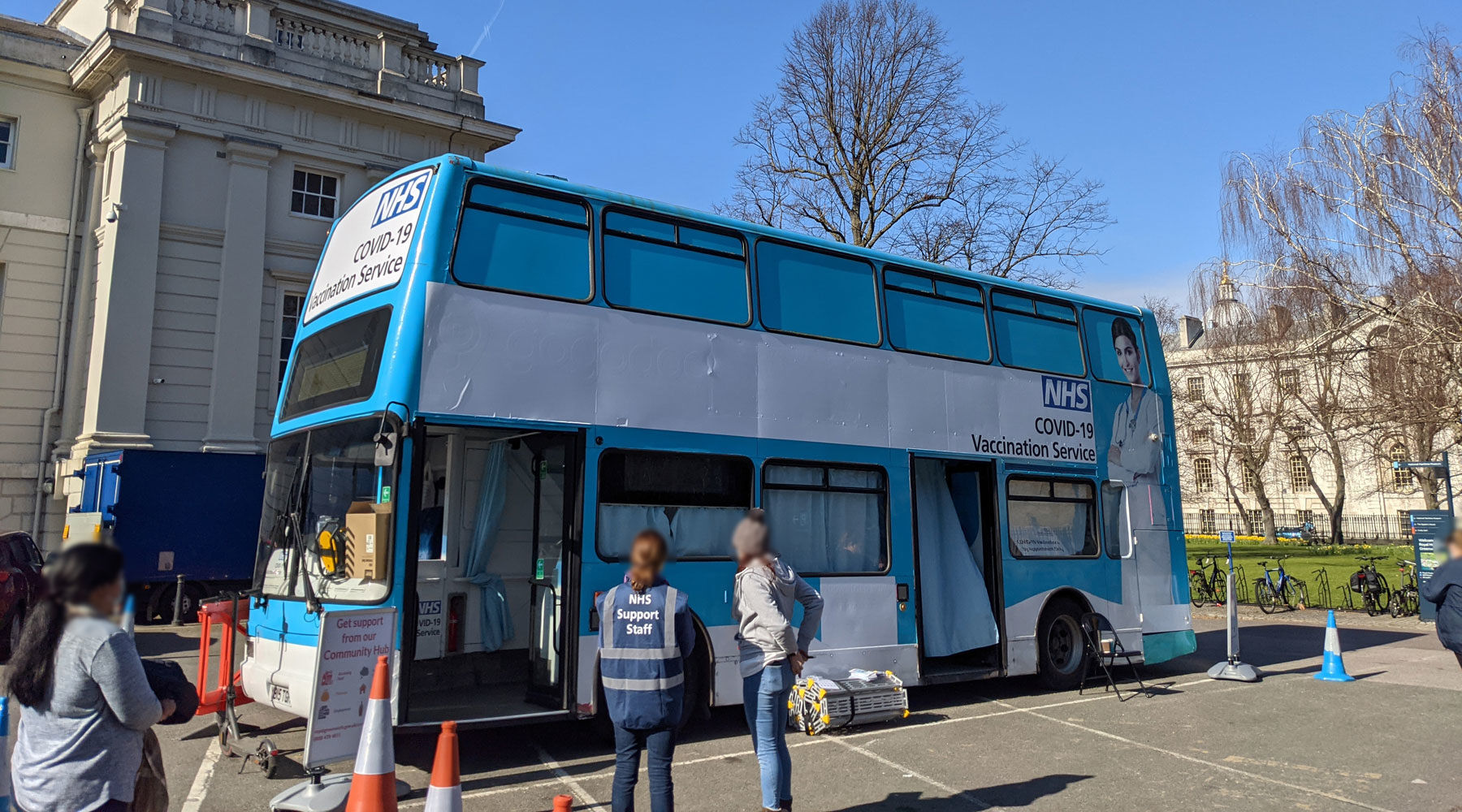 VaxTransit in the UK - NHS bus