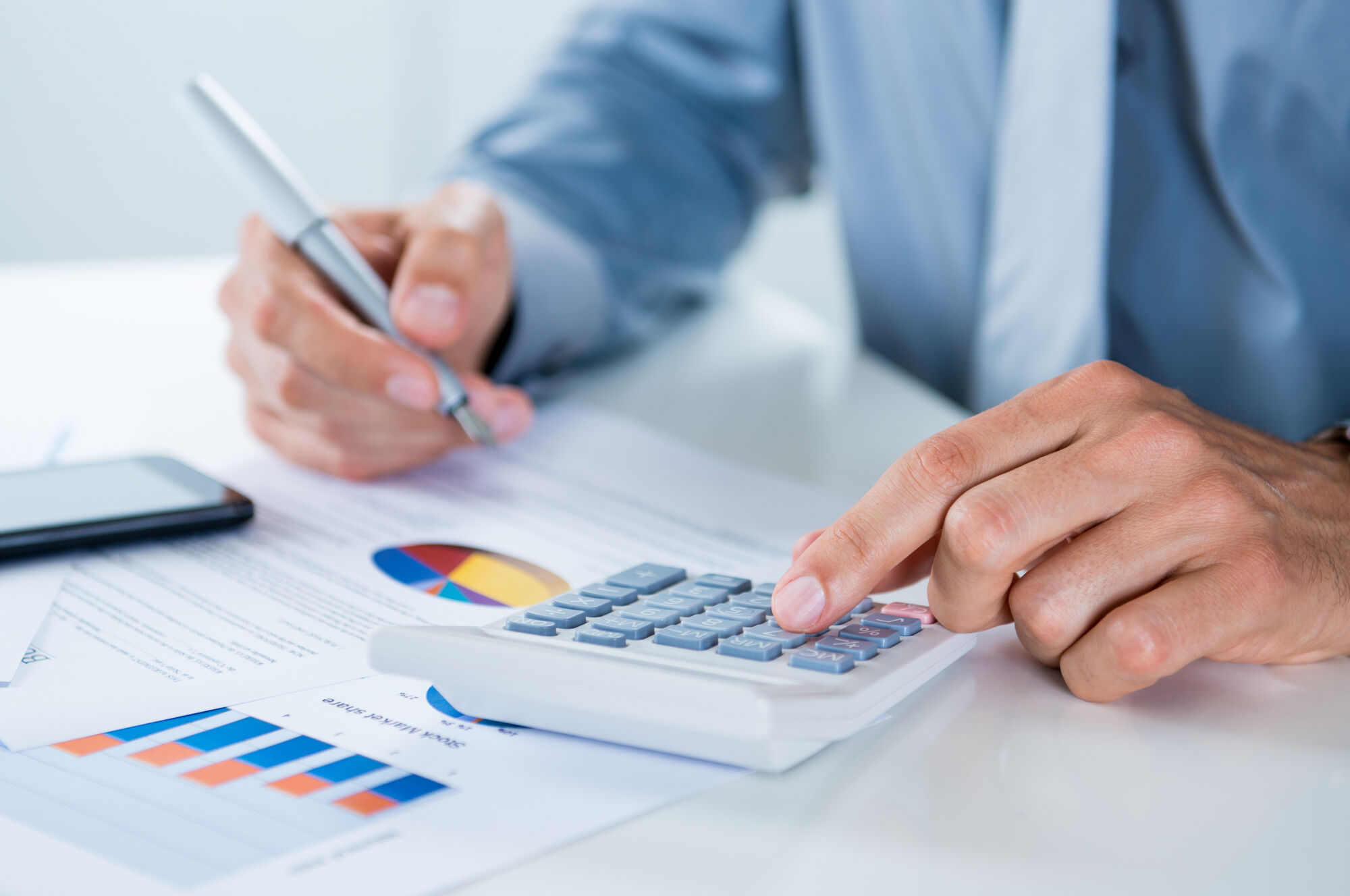 Company accounting desk