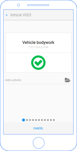 Sengerio driver app vehicle inspection