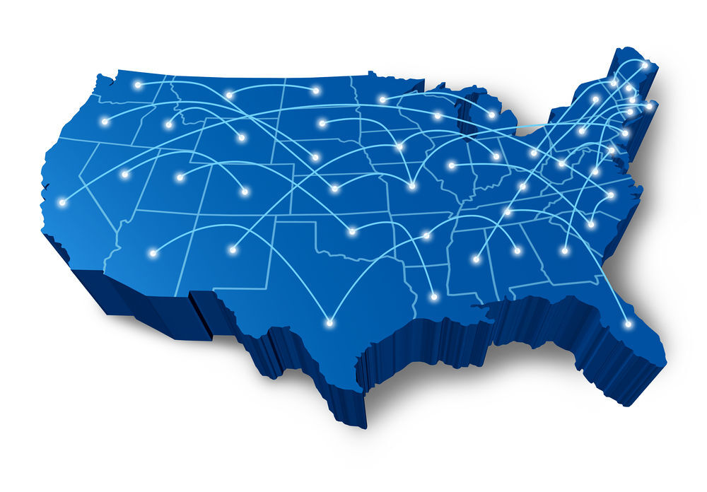 Map of USA - regulations for fleet safety and compliance