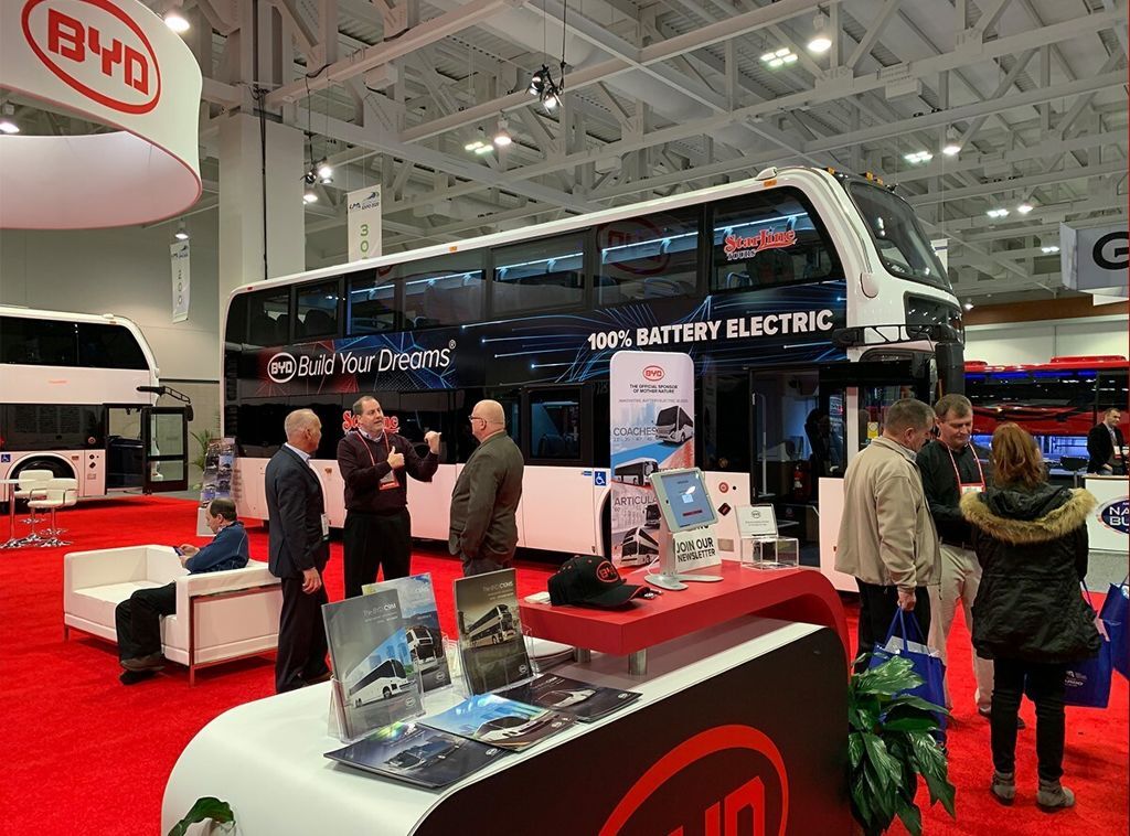 BYD at united motorcoach association expo 2020