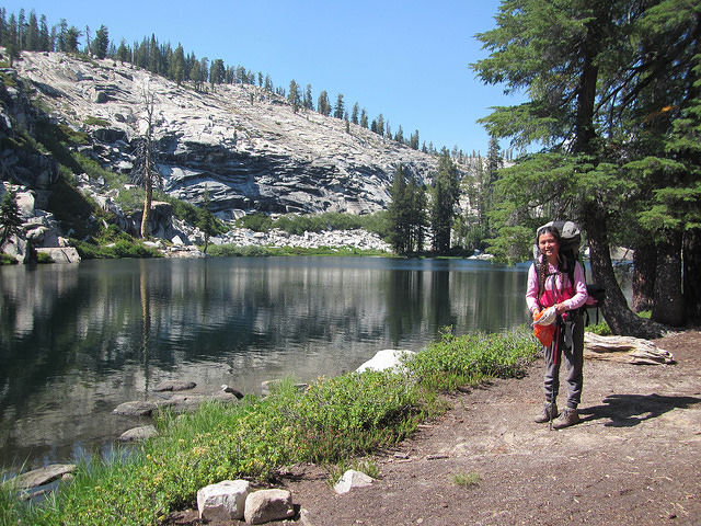 Girl enjoying the outdoors- thanks to yoots and outward bound