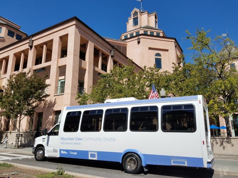 Mountain view community shuttle bus