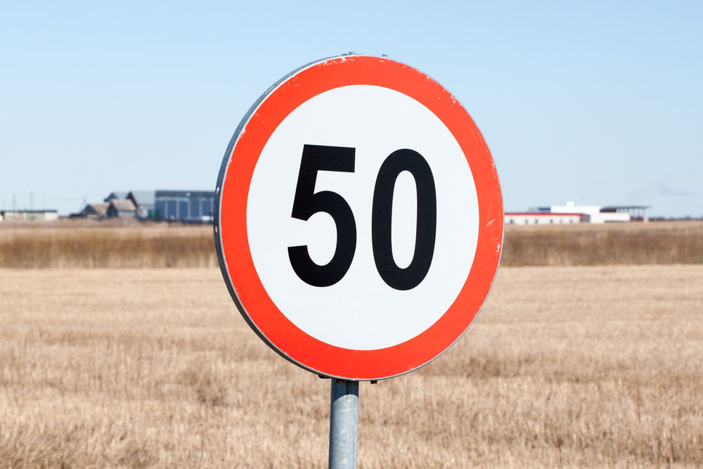 Speed limit sign