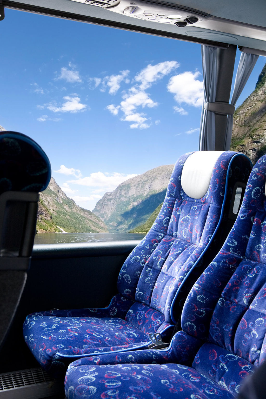 Amazing view from inside a bus